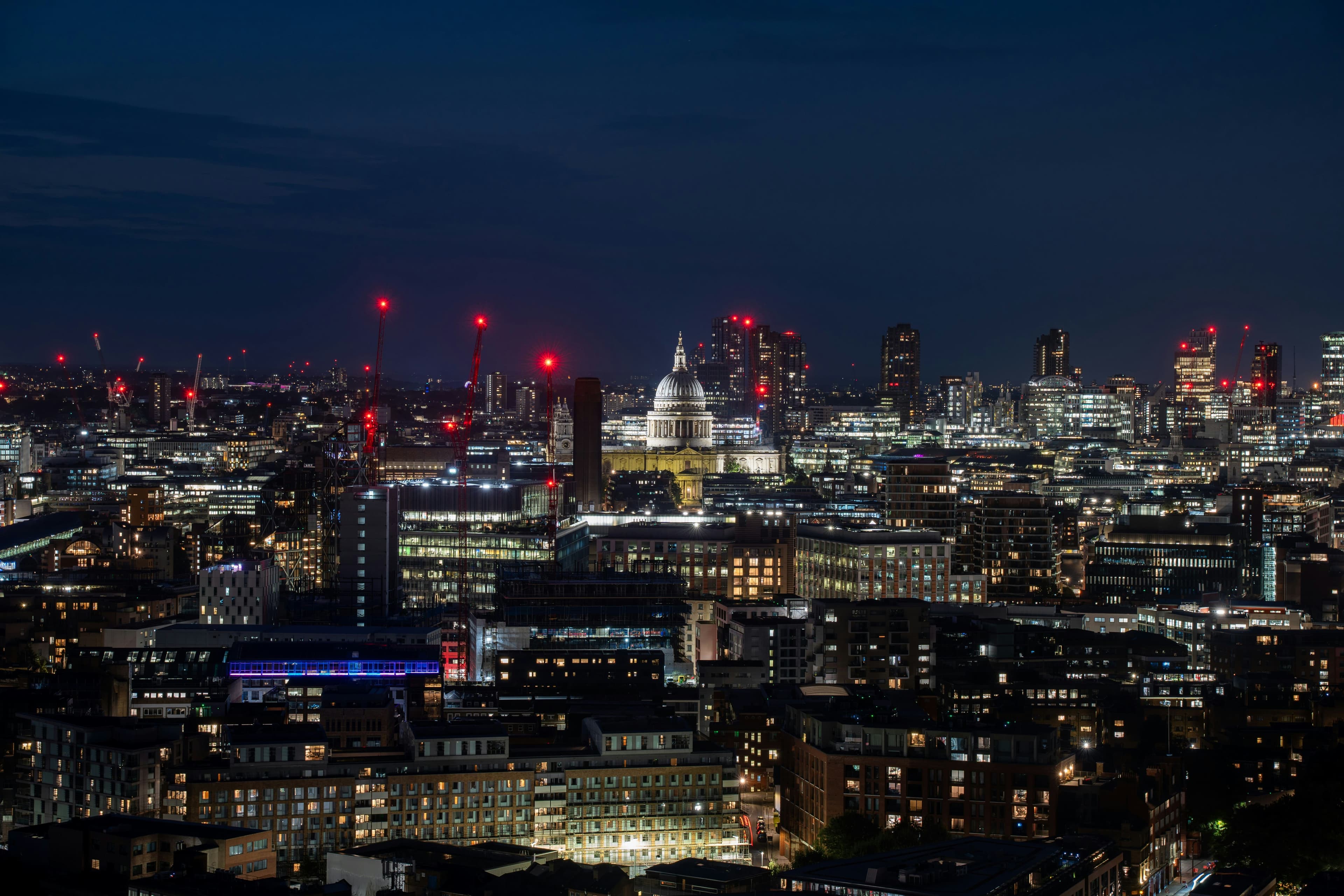 London at night